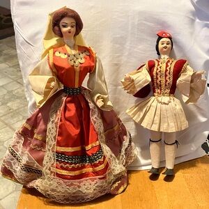 Set of 2. Very old vintage handcrafted n made with wire crafted n paper mache I